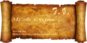 Török Vilmos névjegykártya